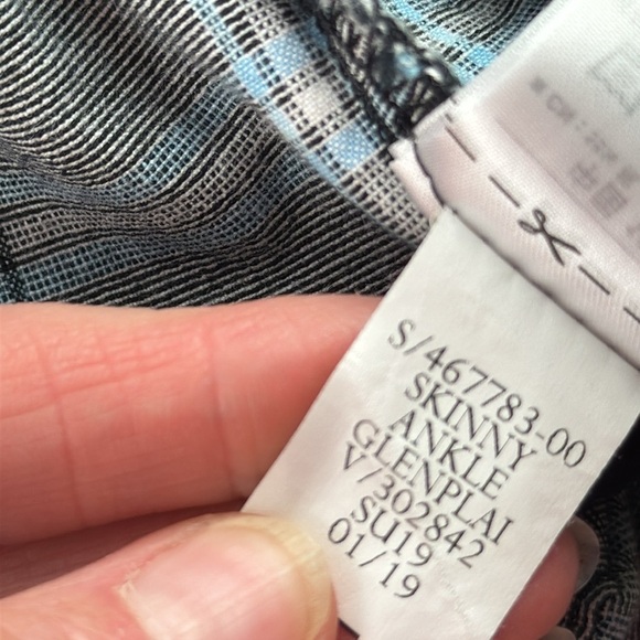 Gap Women's Skinny Ankle Glen Plaid Comfortable Pants - Picture 6 of 12